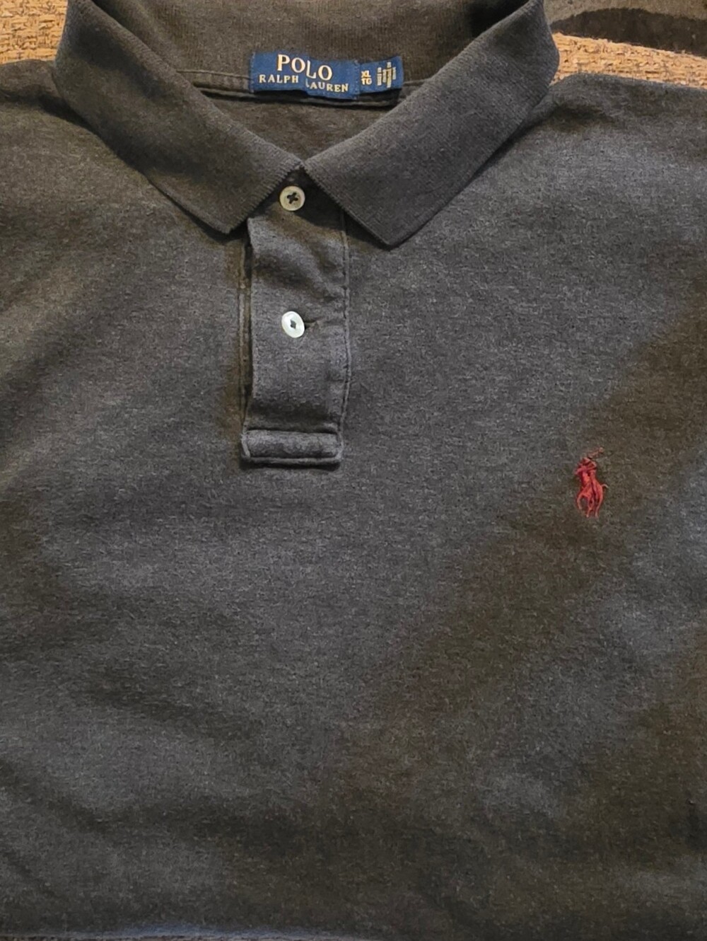 Polo by Ralph Lauren Dark Gray Polo with Red Pony